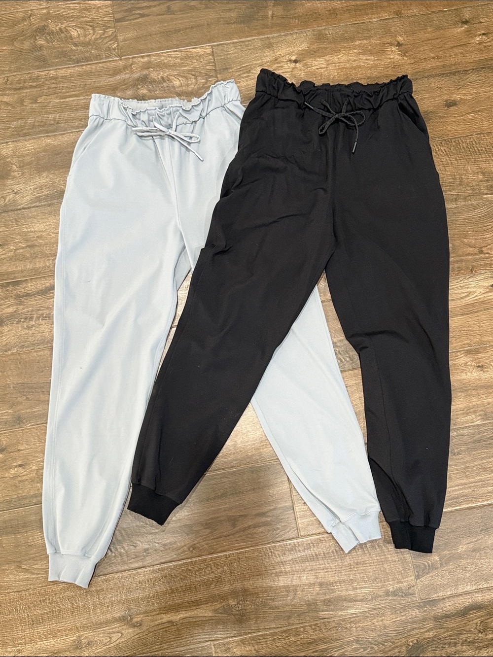 2 PAIRS Women’s lululemon athletica Jogger Pants - Black & Light Gray